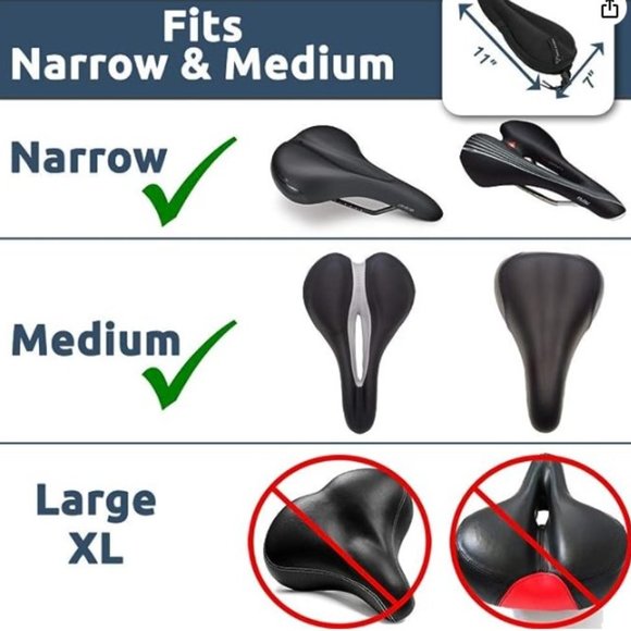 Temple Tape Ultra Gel Bike Seat Cushion - Picture 2 of 6